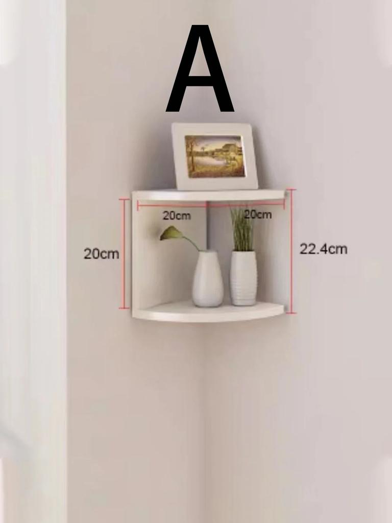 Corner Shelf - 5/2-Tier Corner Floating ShelvesWall Easy Assemble Wall Corner Shelves Bedrooms Living Room Decorations Bookcase