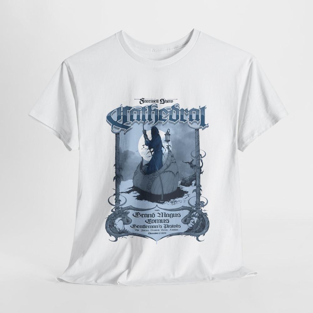 CATHEDRAL Band Live In Concert White Cotton T Shirt Full Size S5XL FH461 Unisex T-Shirt XL