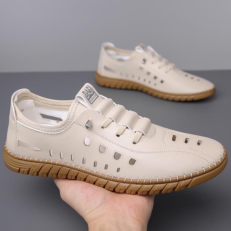 Shoes men's summer sandals new men's single shoes beach shoes outdoor hiking shoes outdoor hollow creek shoes