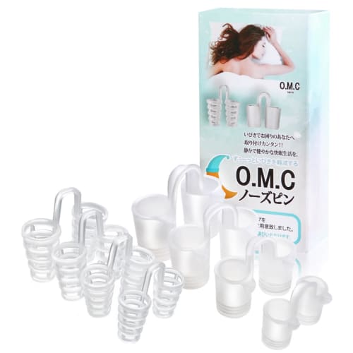 O.M.C TOKYO Nose Pins, Relieve Nasal Congestion, Expand Nasal Cavities, Reduce Snoring, Promote Nasal Breathing, and Help with Sleep Apnea, Silicone M