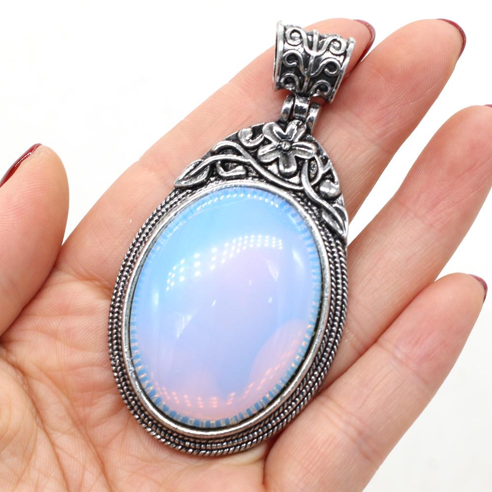 1 шт. винтажный овальный хрустальный кулон в богемном стиле — фото 10