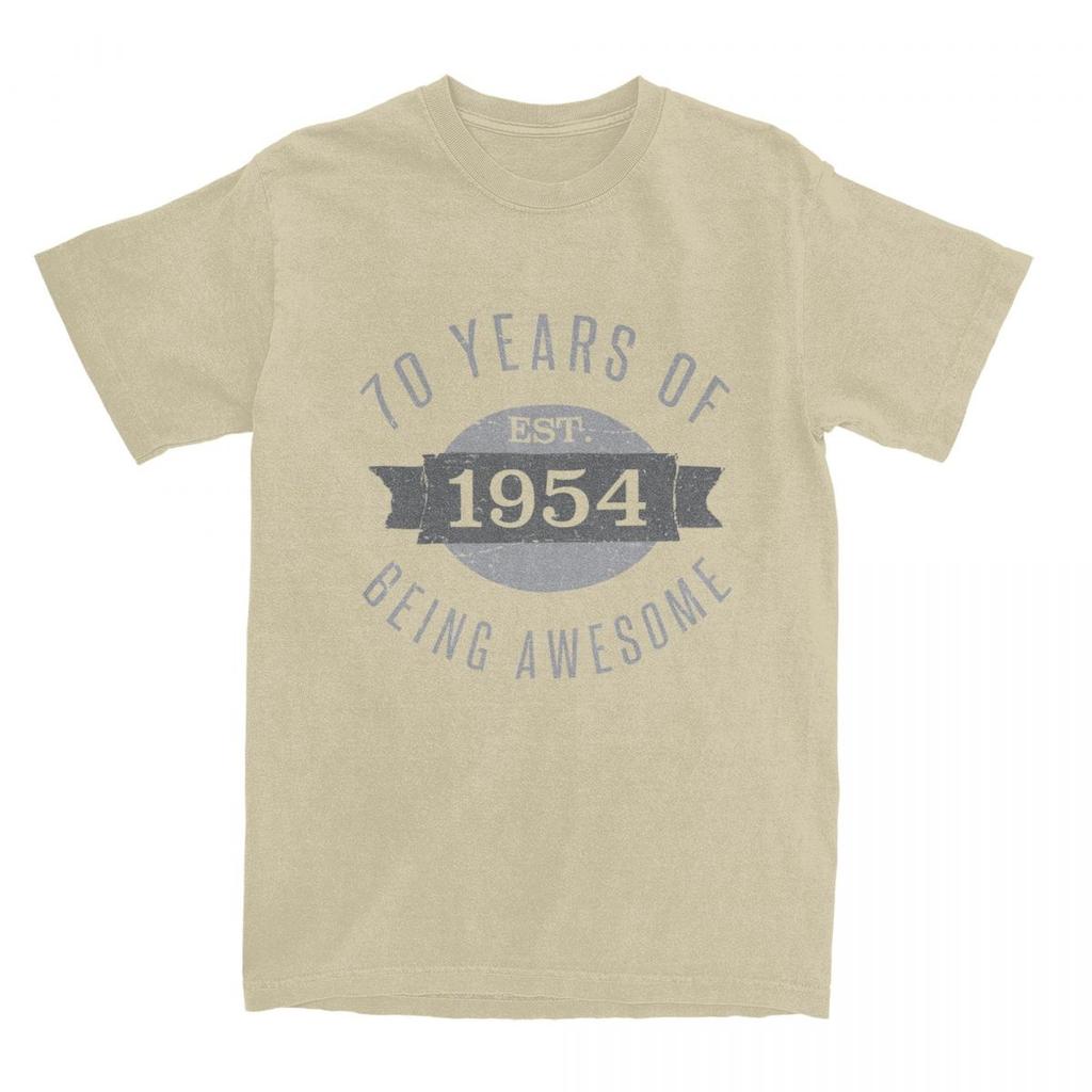 70 Aged 70th Birthday Est Born In 1954 for Men Women T Shirt Present for 70 Stuff Funny Tees T-Shirt Cotton Summer Clothes