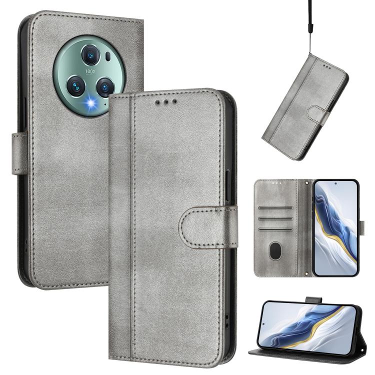 Linien-Spleißschnalle Retro Leder Handyhülle