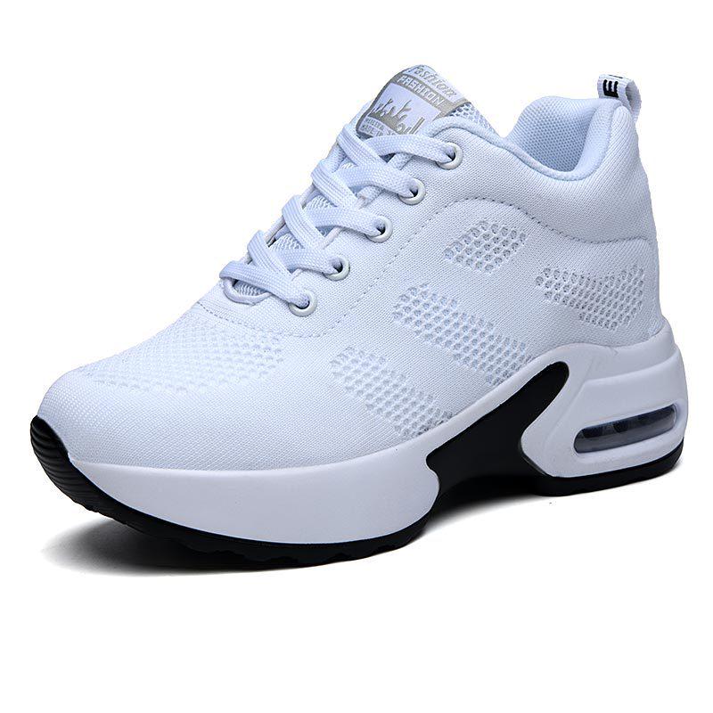 

Women s 2020 Fly-Knit Height-Increasing Casual Sneakers Size 36