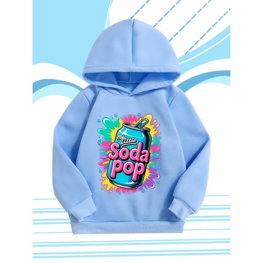 Sudaderas con capucha My Little Soda Pop para niños Música K-Pop Sudadera de anime coreano Ropa de niña hip hop Regalo Camisetas con dicho lindo Top para niños