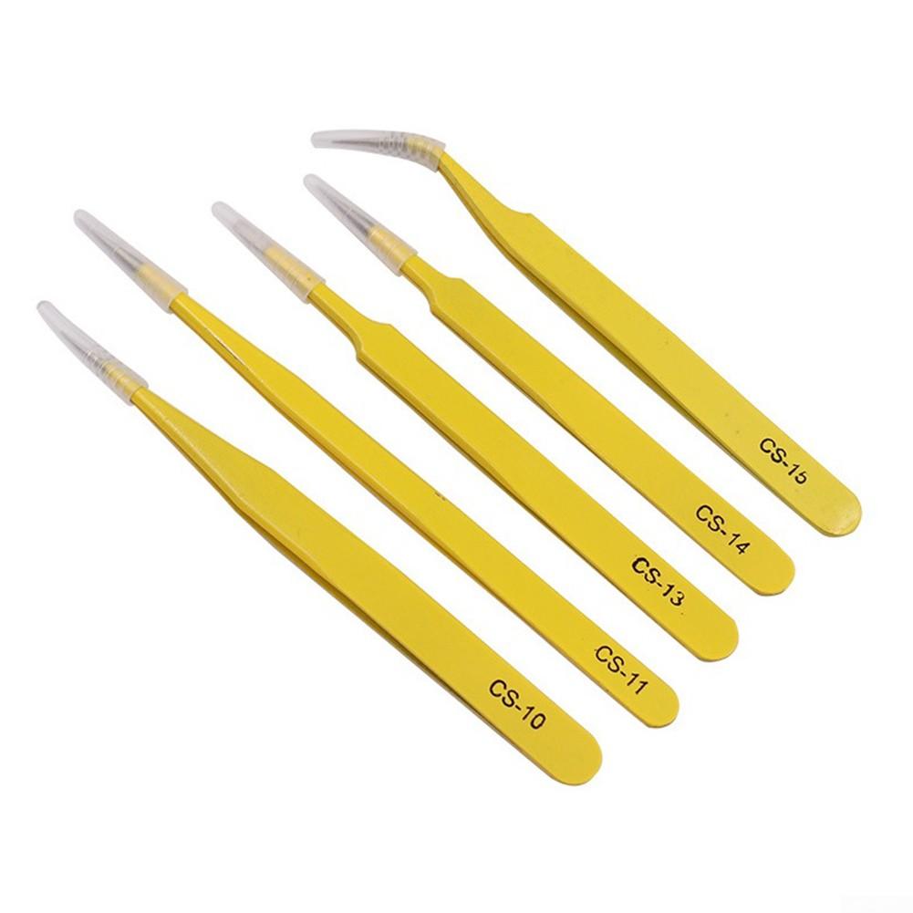 Tweezers Anti-Static For Electronics Precision Tweezers 115-141mm