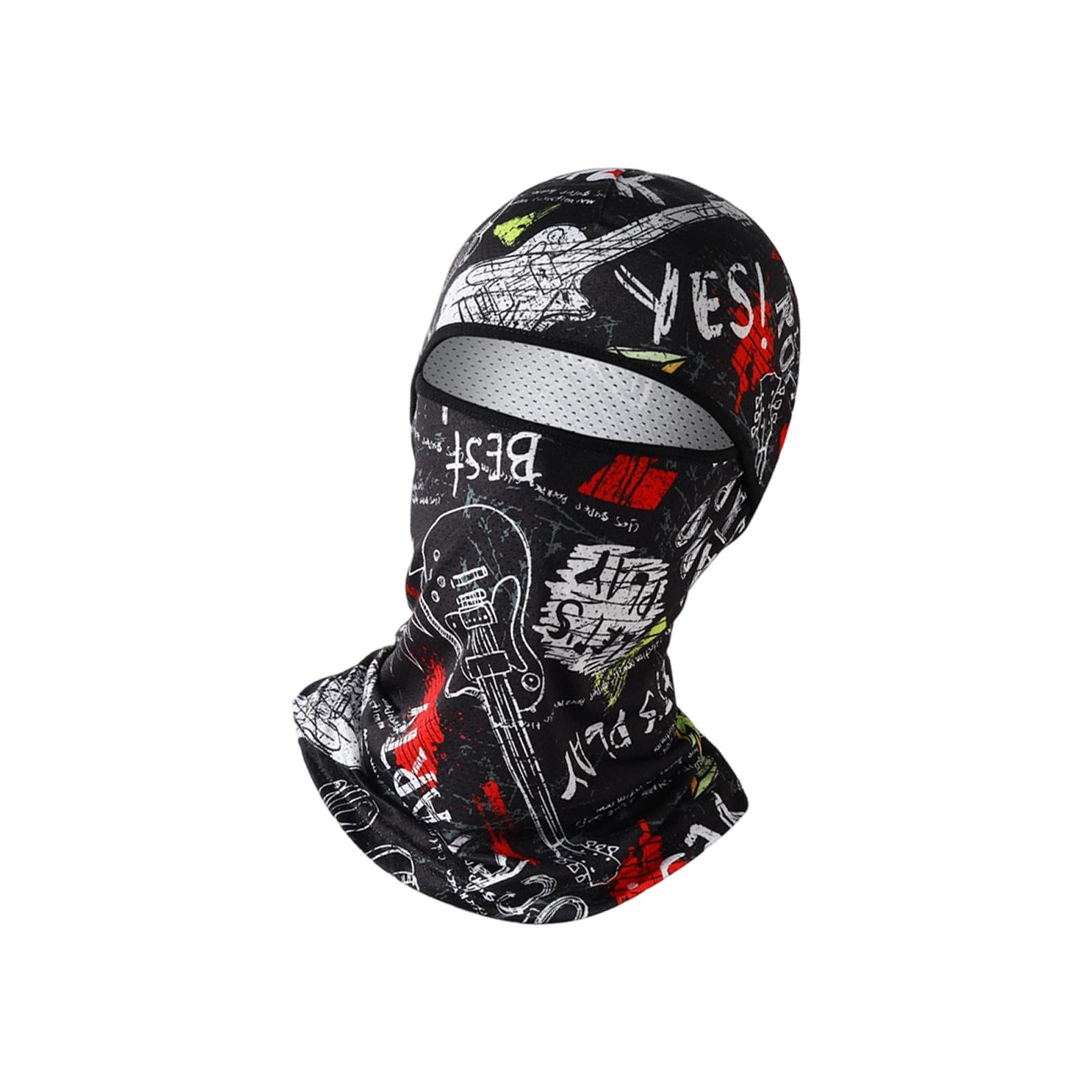 

Lightweight Foldable Motorcycle Face Mask Ice SilkFull Face Protection Breathable Cover for Outdoor Activities Commuting