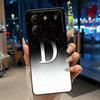 Case For ZTE Blade A54 4G Soft Silicone Black Shell ZTE Blade A54 4G Beautiful Letter Starry Sky Pattern Anti-scratch Cover