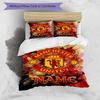 Manchester Football Logo Personalized Name Bedding Set,Breathable Bed Linen for Guest Room Decoration,Perfect Housewarming Gift,All Season Duvet Cover