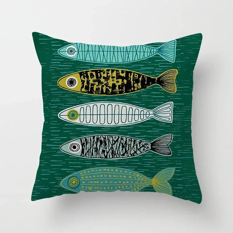 Multicolored Geometric Patterns Double-sided Printed Pillow Cover Short Plush Suitable Living Rooms Sofas Throw Cushion Cover
