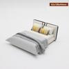 1:20 Dollhouse Miniature Bed DIY Bedroom Furniture Doll House Bed  Dollhouse Decoration