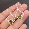 Peridot Gemstone 925 Sterling Silver Handmade Jewelry Earrings 1.80" For Wedding EE-33-1