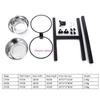 Dog Feeding Bowls Adjustable Elevated Pet Feeding Water Bowls with Stand HX6C