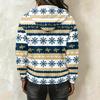 Women's Christmas Print Long Sleeve Hooded Pullover Sweatshirt