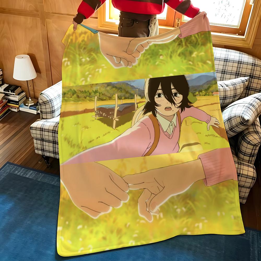 Anime L-Look B-Back Throw Flannel Blanket Suitable for Sofas Beds Offices Travel, Camping Chairs