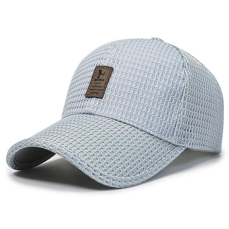 

Cap Casual Baseball Student Duckbill Cap Sun Protection Net Cap Hats Sports світло-сірий колір