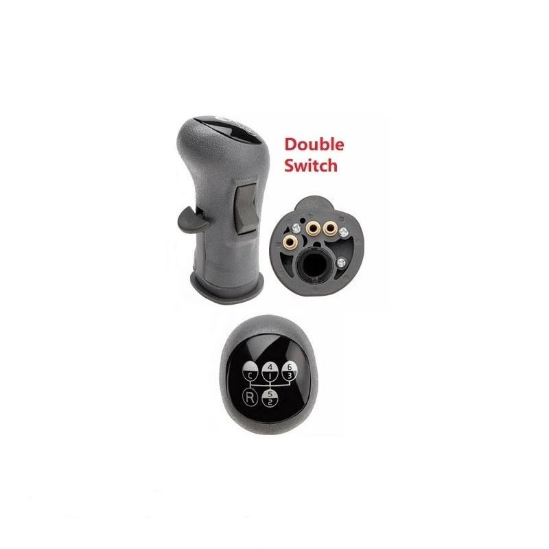 Car Gear Shift Knob Lever Ball Head 20488065 20488052 20493844 Replacement For Volvo FH FM FMX NH9 FLC Black/Grey R+C