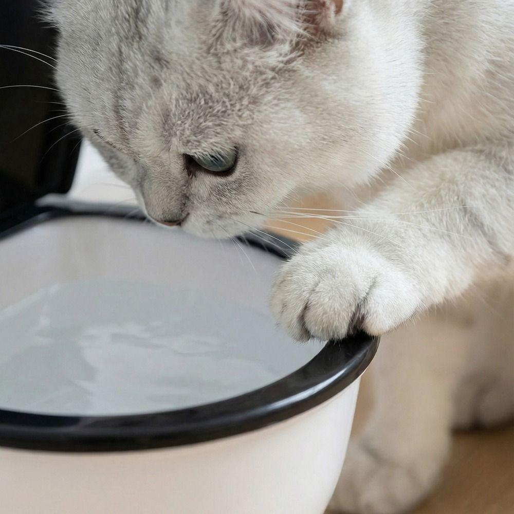 Creative Toilet Shape Pet Water Dispenser 650ML Auto Water Feeder Pet Feeding Bowl Dog Cat Waterer Non-Slip Pet Drinkware