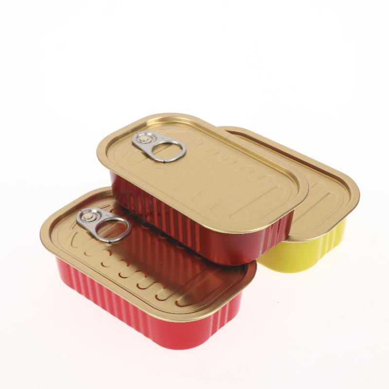 2 Stück Metall Rechteckig Leer Mini Blechdose Versiegelte Lebensmittel Dose Mit Zugring Deckel Mehrzweck Kleiner Organizer Aufbewahrungsbox