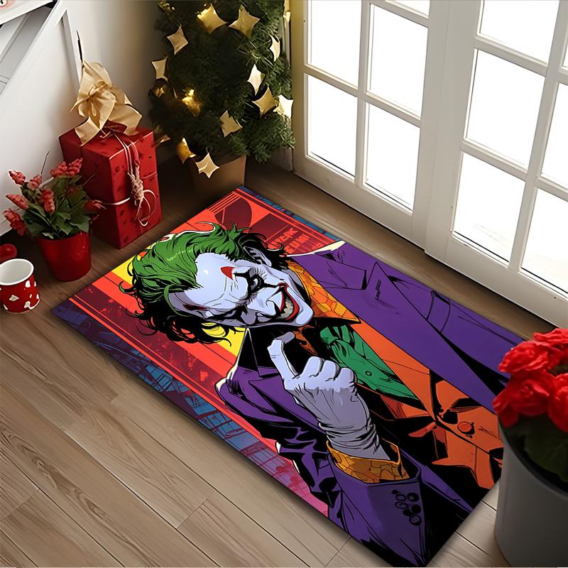 [1pc JOKER Office Chair Carpet] Digital Printed Area Rug for Home & Game Room Use, Soft Indoor Sofa Chair Mat