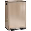56L Dual Compartment Stainless Steel Bin, with Deodoriser Holders - Gold Tone