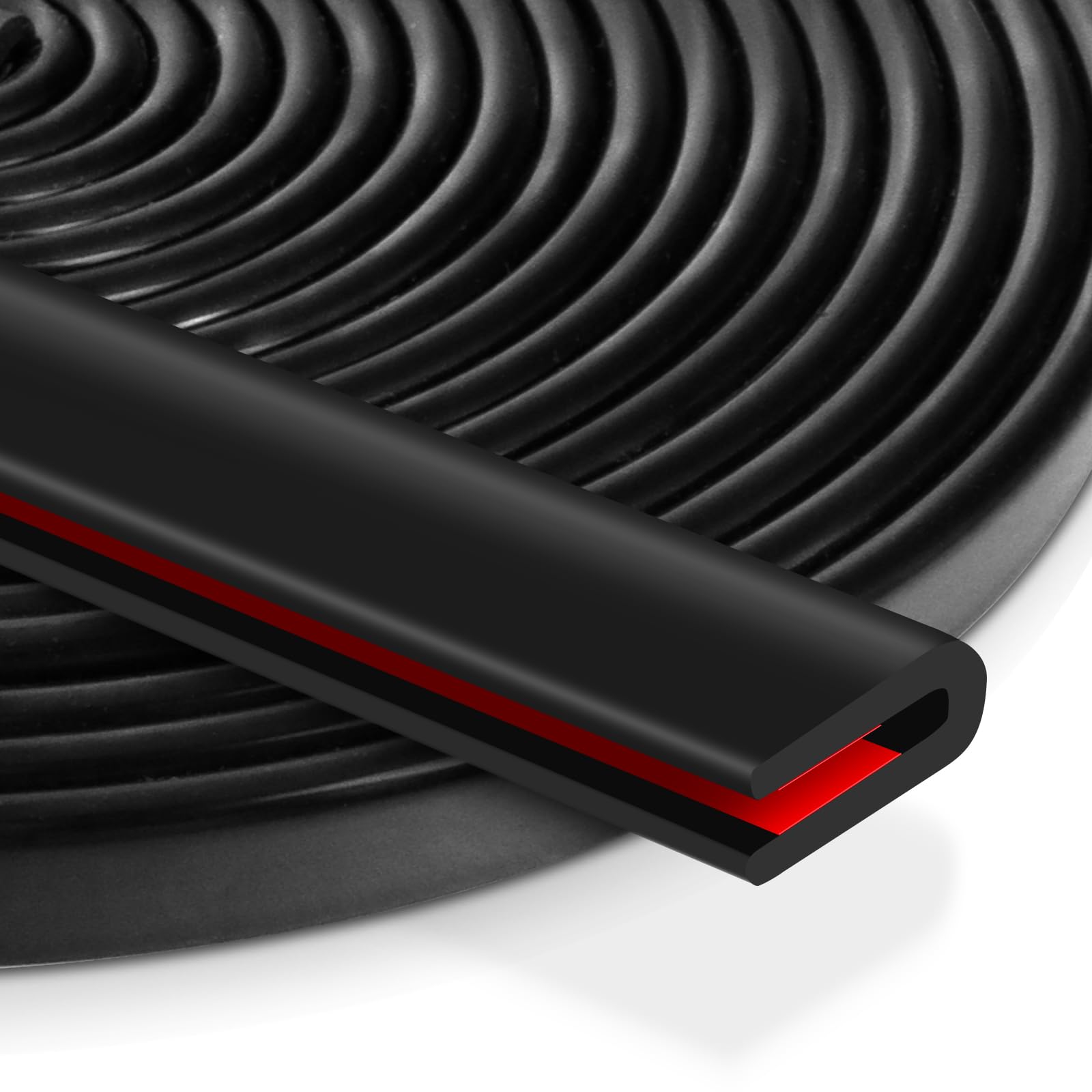 Edge Cover Adhesive Groove Rubber Molding Flexible U Shape Edge Protector for Metal Plates Groove width 1.6mm x чёрный