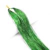 Gold Thread Laser Silk Wig & Seven-Color Hair Extensions with Tinsel Glitter Braiding Strips - 120cm