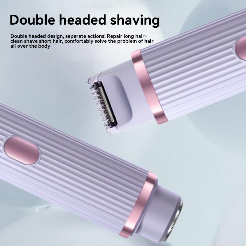 2 In 1 Electric Shaver Waterproof Feminine Shaving Tool Prevent Hair Growth Portable Women's Razor Sensitive Skin Shaver