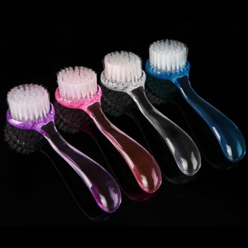 1PC Scrubbing Soft Art Nail Brush Remove Dirt Practical Fingernail Manicure Tools Random Color