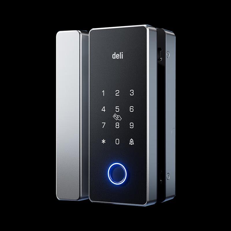 Deli AL103 Smart Fingerprint Glass Door Lock CN plug (adapter included)