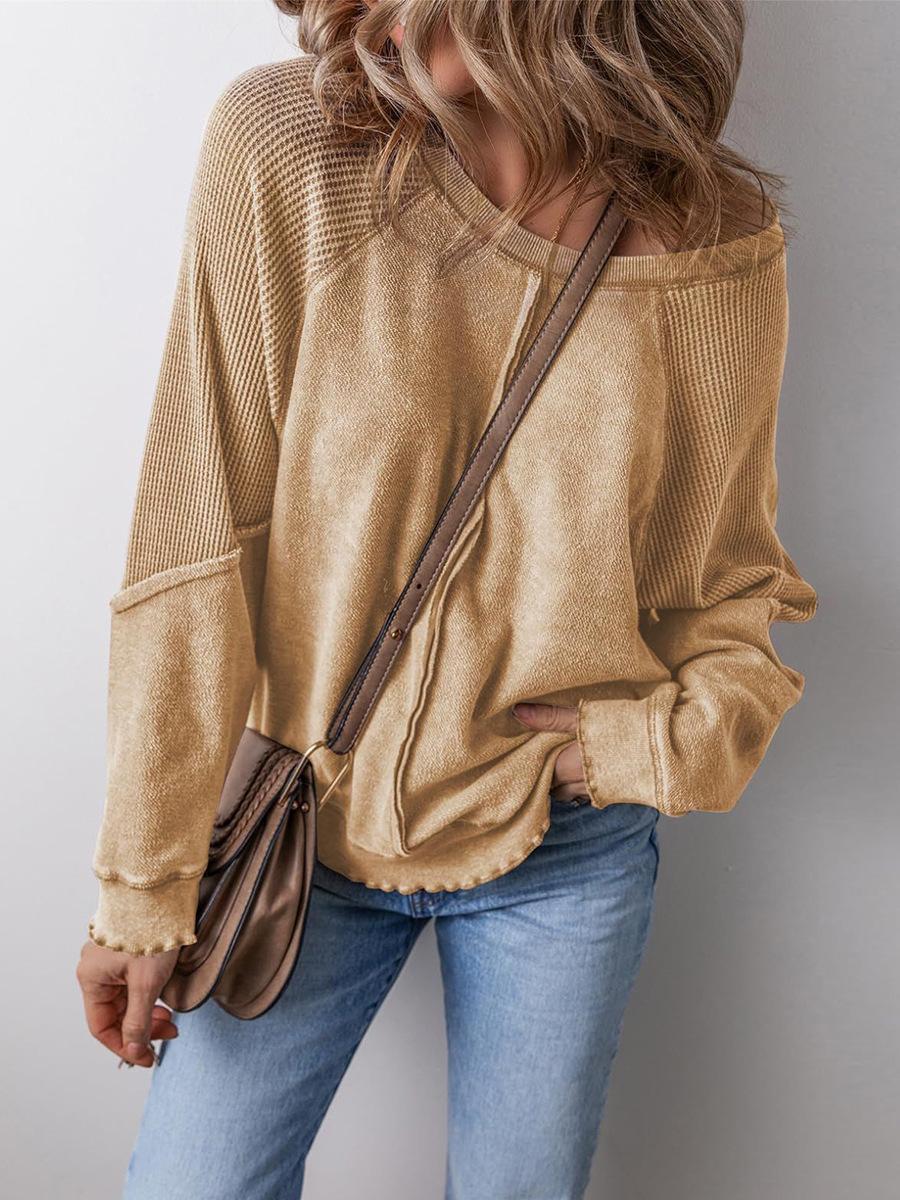 Women s Oversized Drop Shoulder Long Sleeve Top S