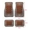 Retro 4Pcs Bohemian Car Floor Mats Heavy Duty Dirty Resistant Persian Carpet Anti-slip Car Floor Protector Rugs