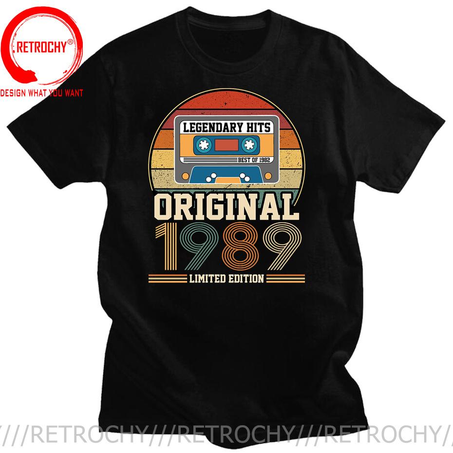 Vintage Limited Edition Best Of 1989 Cassette T Shirt Original Made In 1989 Tshirt Birthday Gifts Retro Born in 1989 Tee Shirt