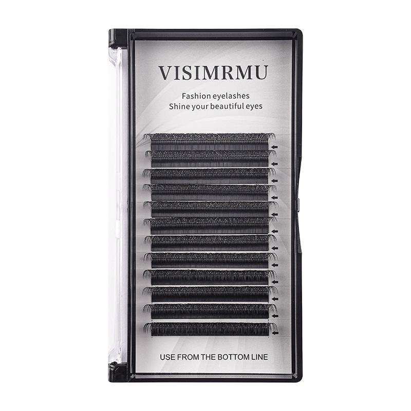 Natural Thick YY Eyelash Extensions - Large Capacity, Non-Scattered, Three-Leaf/Four-Leaf Design