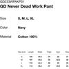 Thisisneverthat Gd Never Dead Work Pant Navy