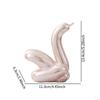 Ceramic Swan Statue Table Decoration Glazed Home Decor for Office Desk Entry