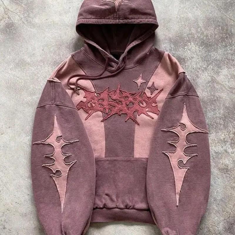 Damen Kurz geschnittener Hoodie mit 3D Grafikdruck Streetwear Oversized Pullover Top