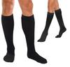 Therafirm Compression Corespun Light Support Socks To the General Stockings, 10-15mmHg, (Unisex) (Size M, Black) [Available Public] [Knee-High Socks]