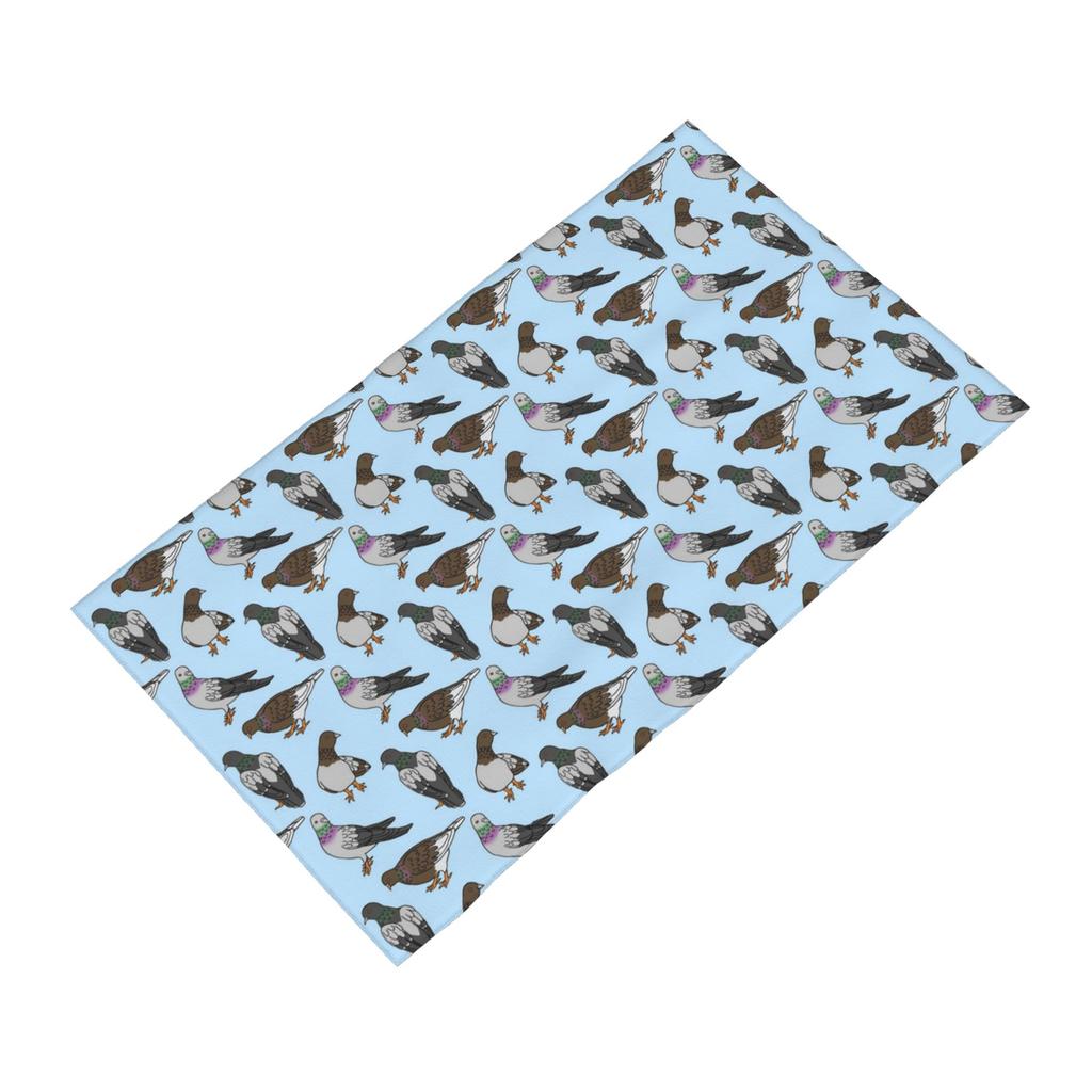 City Pigeons Soft Face Towel Quick Dry Pool Bath Cotton Towels Breathable