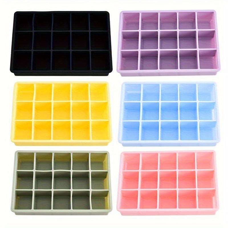 1PC Food Grade Silicone Ice Box Square Mold 15 Grid with Lid Easy Demoulding Ice Box