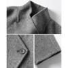 Shangjing Women's Stand-Collar Wool-Blend Short Coat
