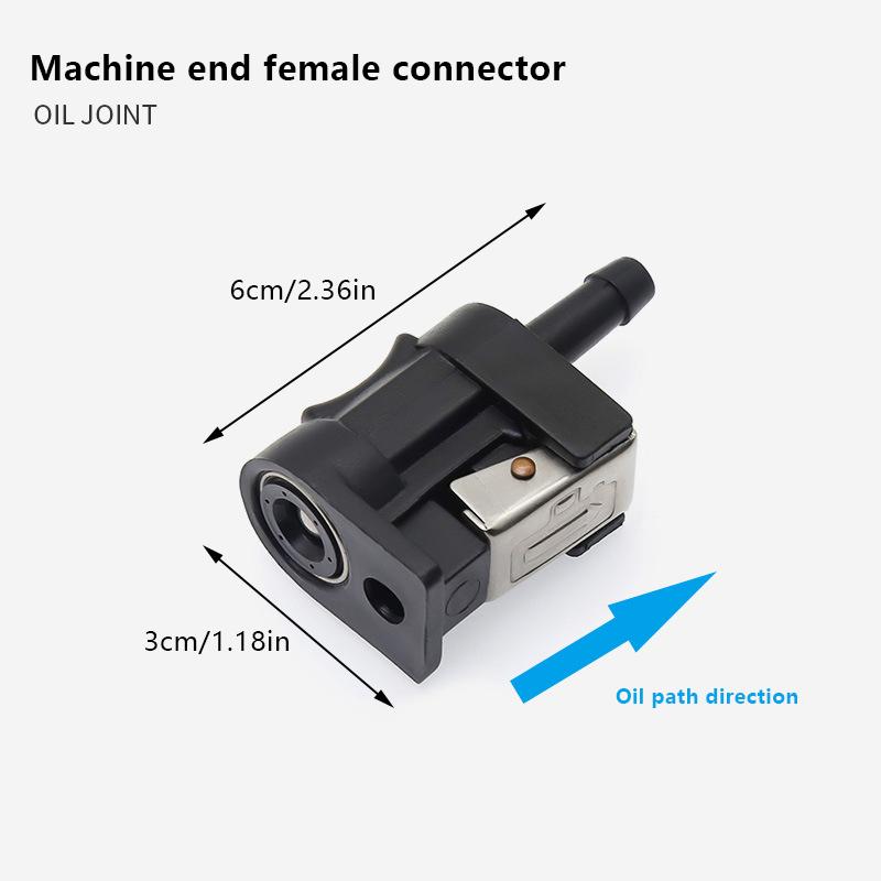 Conector de linie de combustibil exterior pentru accesorii pentru ambarcațiune cu motor Racord de furtun mamă articulație adaptor de țeavă