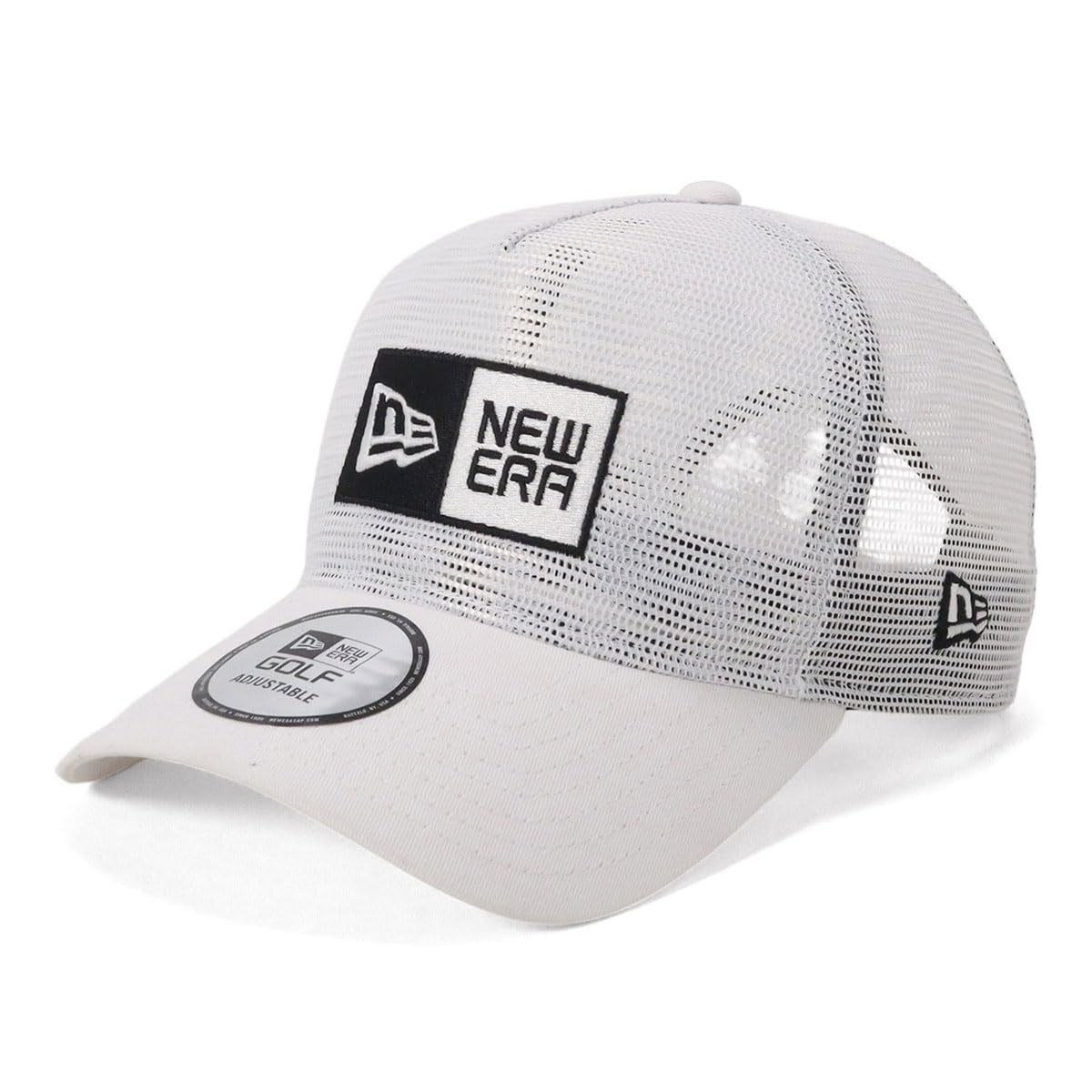 

New Era Golf 9Forty Meshed Up Box Logo Exclusive to A-Frame Cap, White, ONSPOTZ.