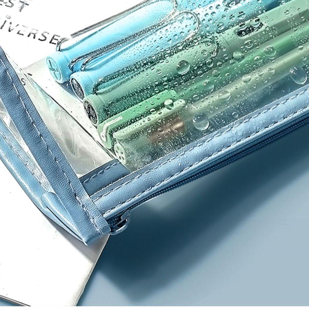 Cosmetics Pouch Students Gifts Zipper Pen Pouch Transparent Pencil Bag Pencil Case Storage Bag