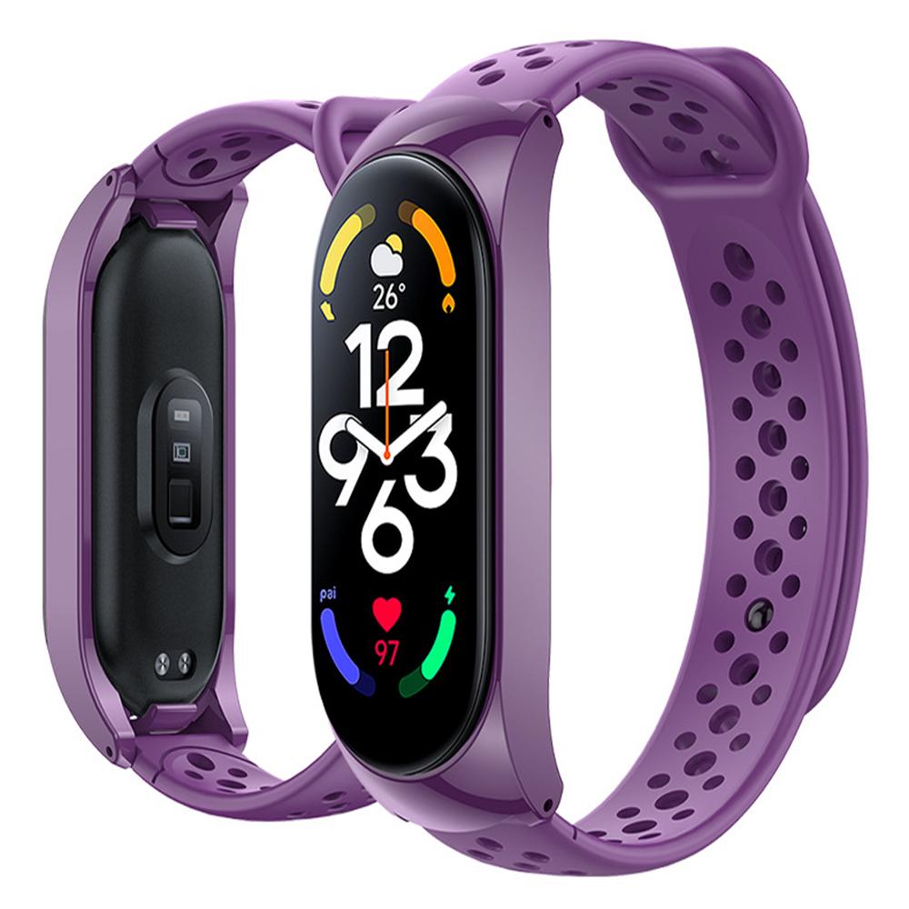 Sport Watch Bands For Xiaomi Mi Band 7 /8Bracelet Silicone Smart wristband Miband 4 Belt pulseira correa mi band 3 4 5 6 strap