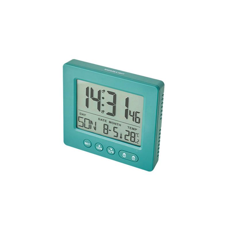 Digital Alarm Clock For Students With Lcd Display And Temperature Gauge