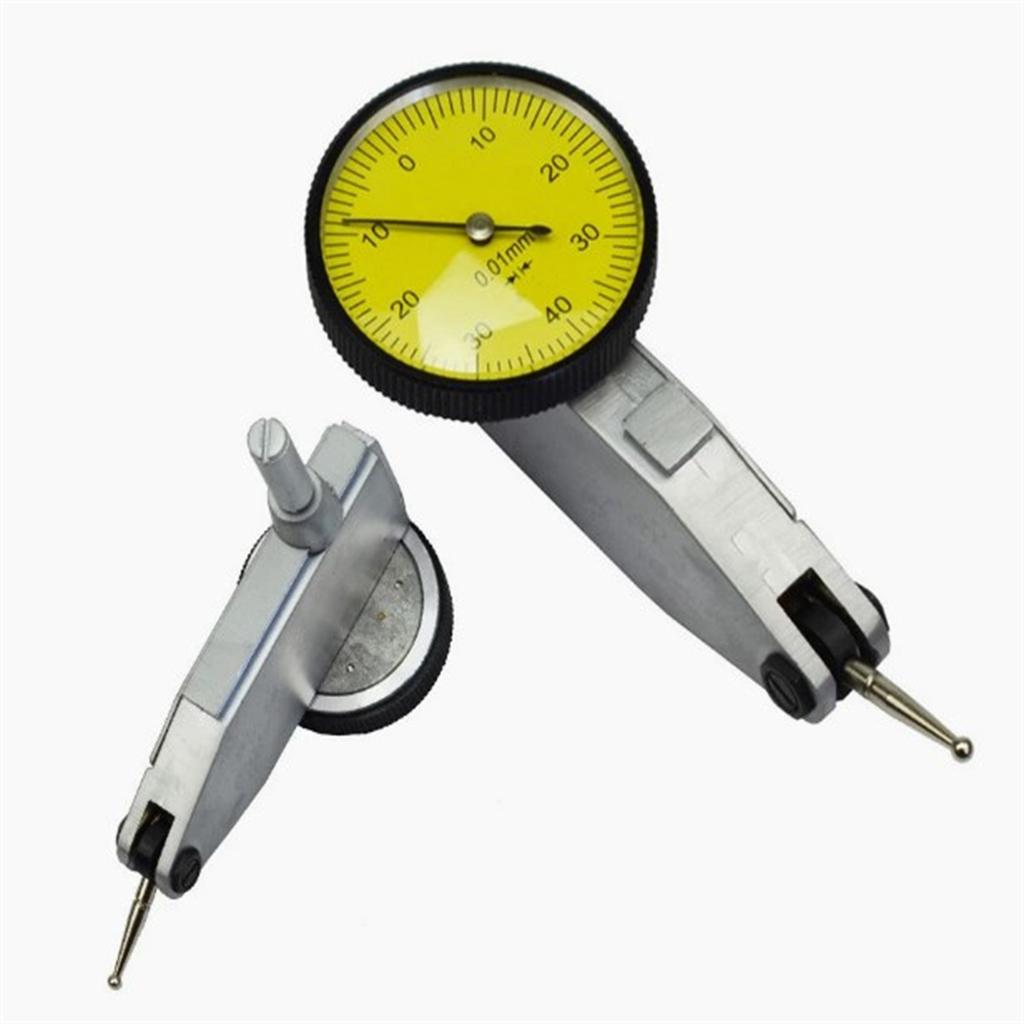 Electronic Digital Dial Indicator 0-0.8mm Precision 0.01mm Gage Digital, 240° Rotation Function, Universal Flexible Magnetic Base Stand Holder