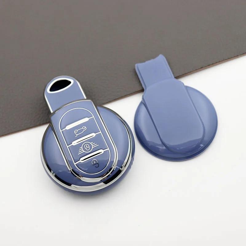 TPU Car Key Case Cover for BMW MINI COOPER CLUBMAN COUNTRYMAN F54 F55 F56 F57 F60 Auto Shell Fob Protector Accessories