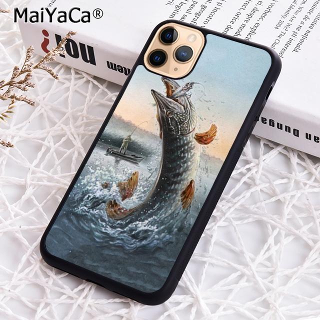 Pike Fishing Bait Spinner Phone Case For iPhone 17 Air 16 Pro Max 15 14 Plus 12 13 Shell Cover Coque