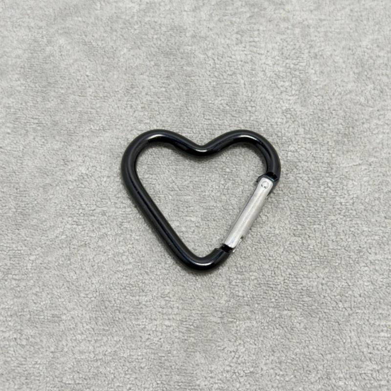 Heart-Shaped Aluminum Carabiner Hook for Backpack and Water Bottle - 44x40MM
